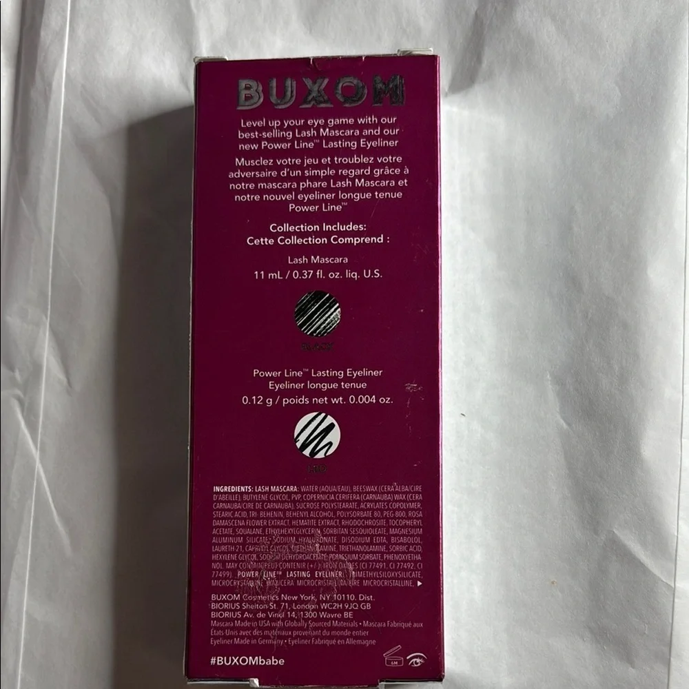 Buxom Player Eye Kit - Black and Silver